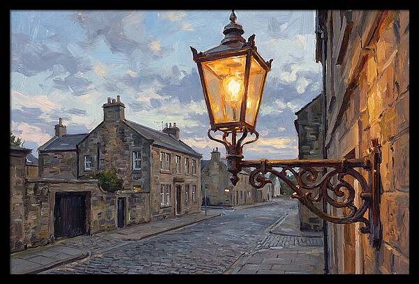 Old Street Lamp At Dusk