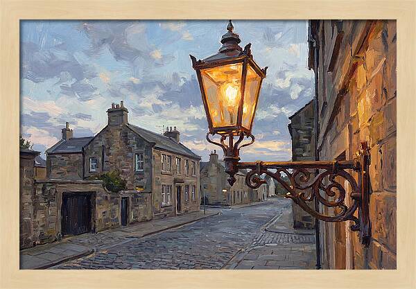 Old Street Lamp At Dusk