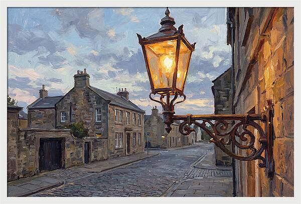 Old Street Lamp At Dusk
