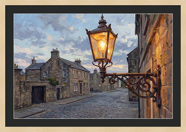 Old Street Lamp At Dusk