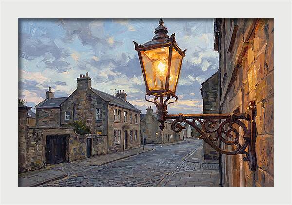 Old Street Lamp At Dusk