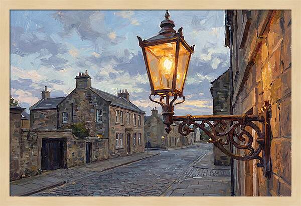 Old Street Lamp At Dusk