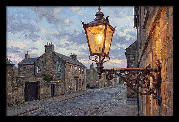 Old Street Lamp At Dusk