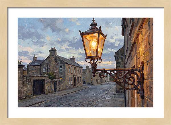 Old Street Lamp At Dusk