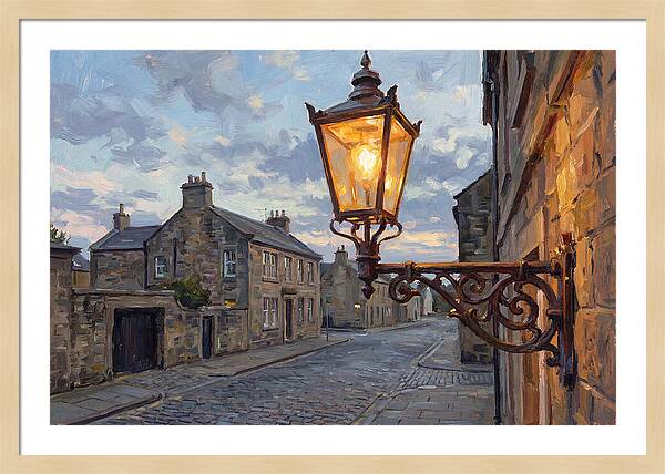 Old Street Lamp At Dusk
