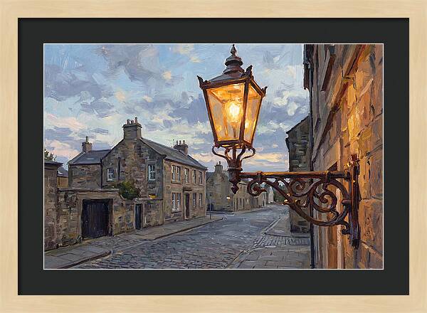 Old Street Lamp At Dusk