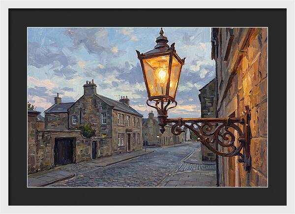 Old Street Lamp At Dusk