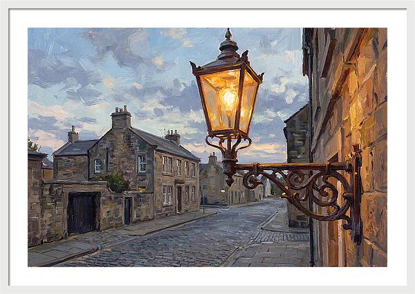 Old Street Lamp At Dusk