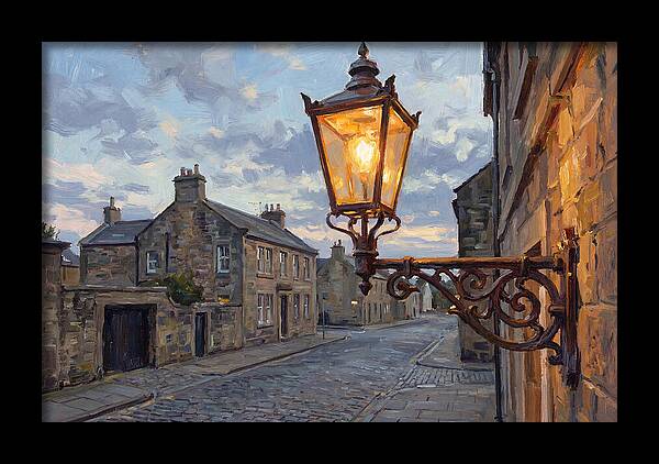 Old Street Lamp At Dusk