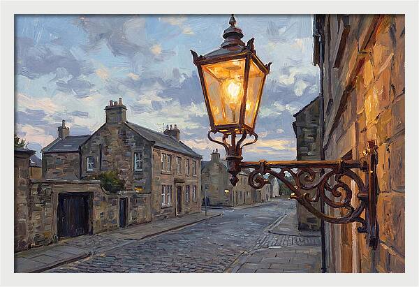 Old Street Lamp At Dusk