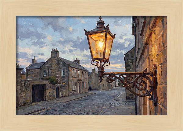 Old Street Lamp At Dusk