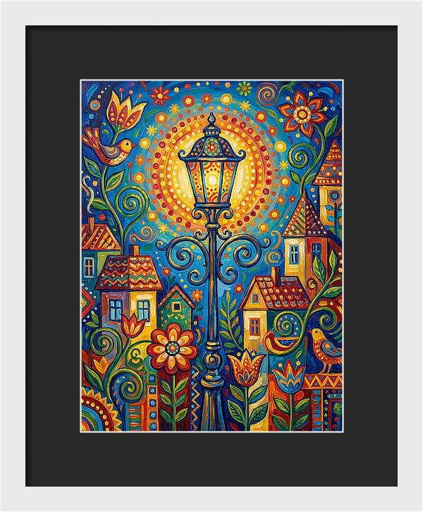 Old Street Lamp Illuminating Life