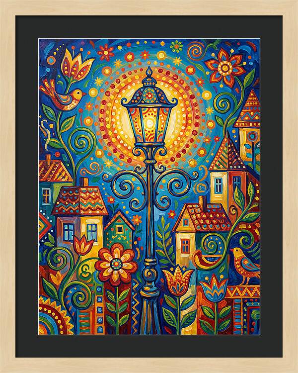 Old Street Lamp Illuminating Life