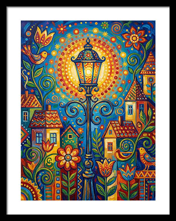 Old Street Lamp Illuminating Life