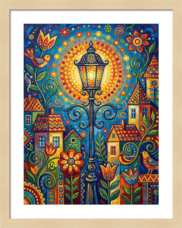 Old Street Lamp Illuminating Life