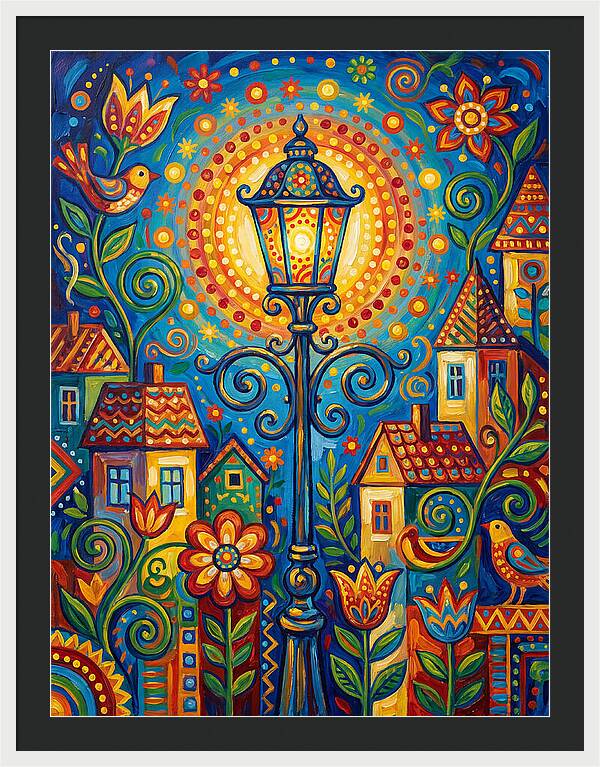 Old Street Lamp Illuminating Life