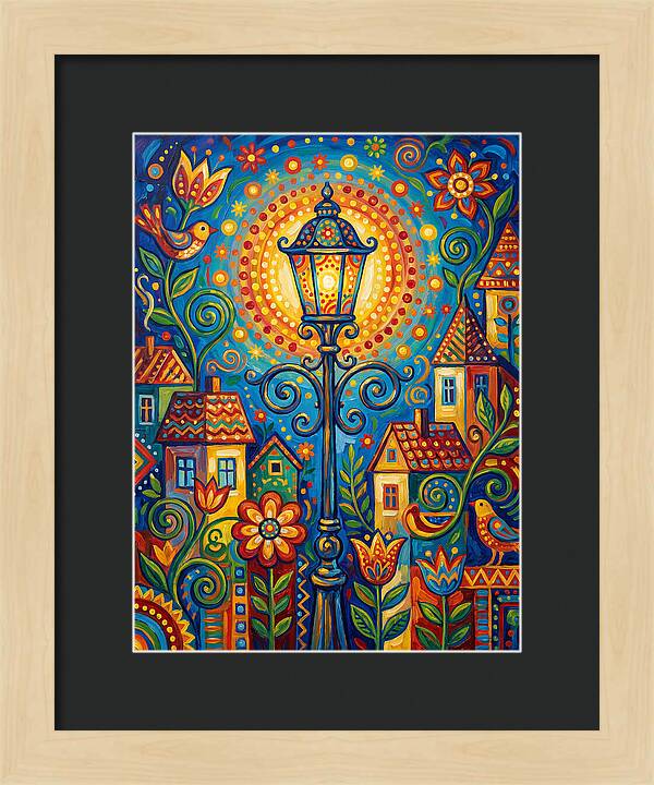 Old Street Lamp Illuminating Life