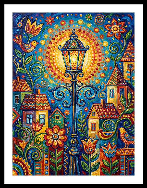 Old Street Lamp Illuminating Life