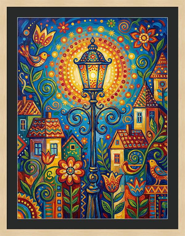 Old Street Lamp Illuminating Life