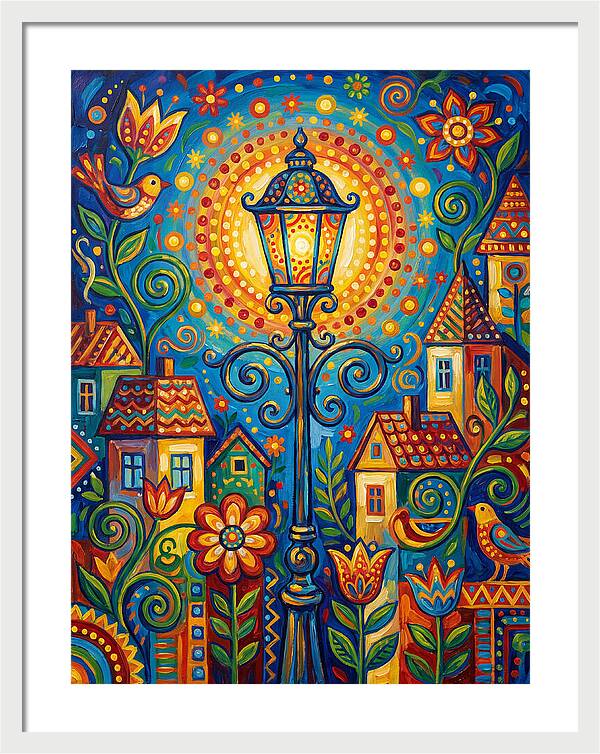 Old Street Lamp Illuminating Life