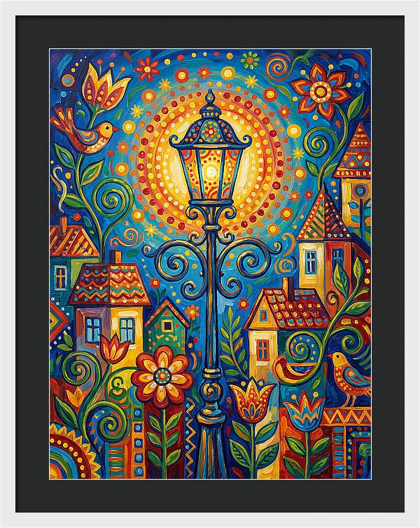 Old Street Lamp Illuminating Life
