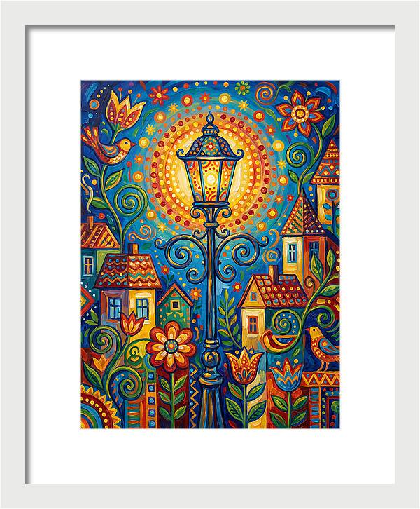 Old Street Lamp Illuminating Life