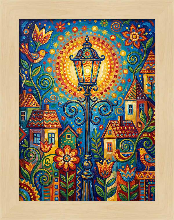 Old Street Lamp Illuminating Life