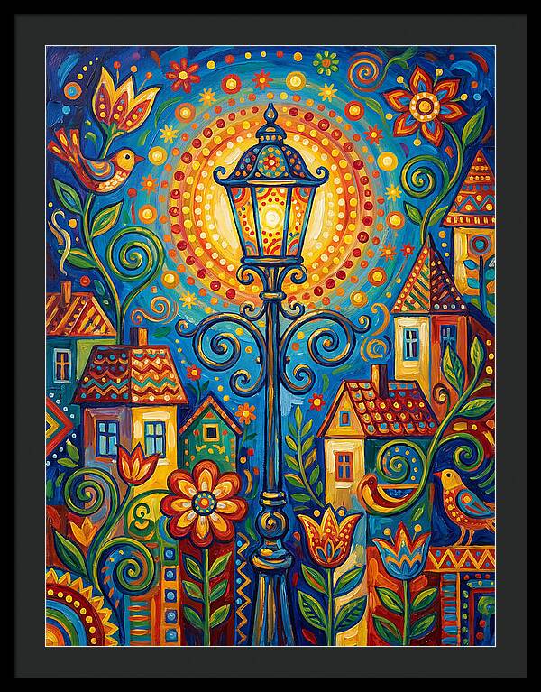 Old Street Lamp Illuminating Life