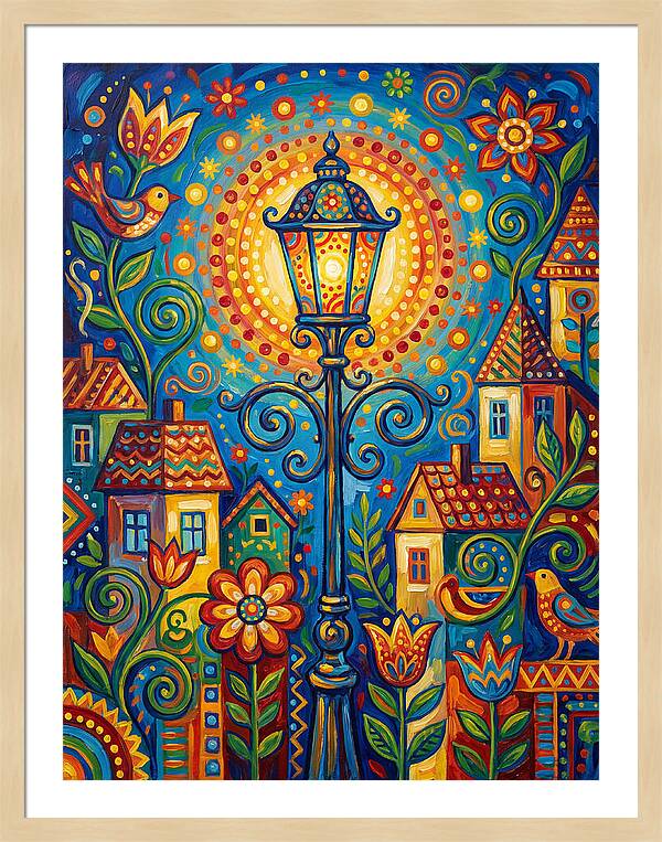 Old Street Lamp Illuminating Life