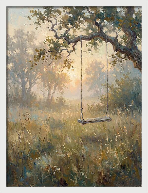 Old Swing In A Misty Meadow