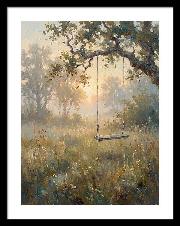 Old Swing In A Misty Meadow