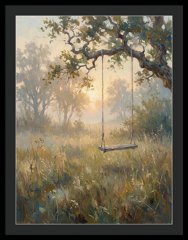 Old Swing In A Misty Meadow
