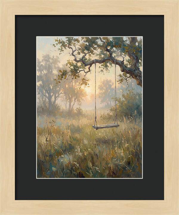 Old Swing In A Misty Meadow