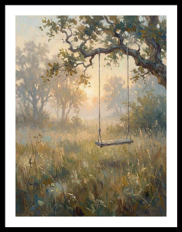 Old Swing In A Misty Meadow