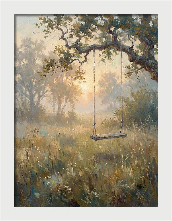Old Swing In A Misty Meadow