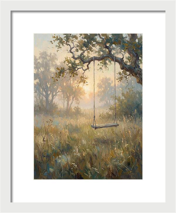 Old Swing In A Misty Meadow