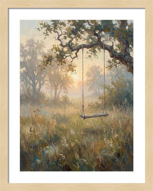 Old Swing In A Misty Meadow