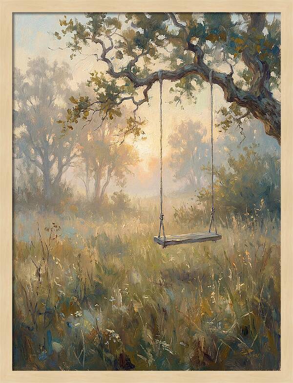 Old Swing In A Misty Meadow