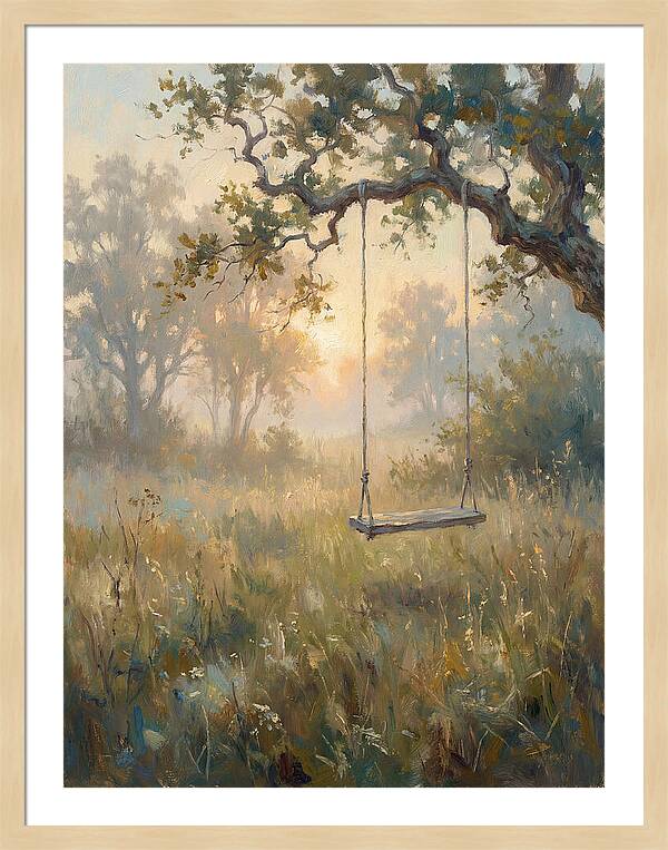 Old Swing In A Misty Meadow