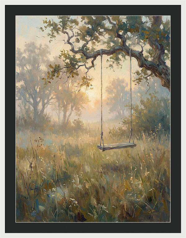Old Swing In A Misty Meadow