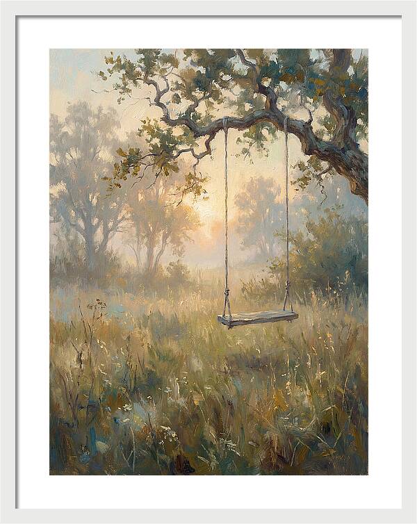 Old Swing In A Misty Meadow