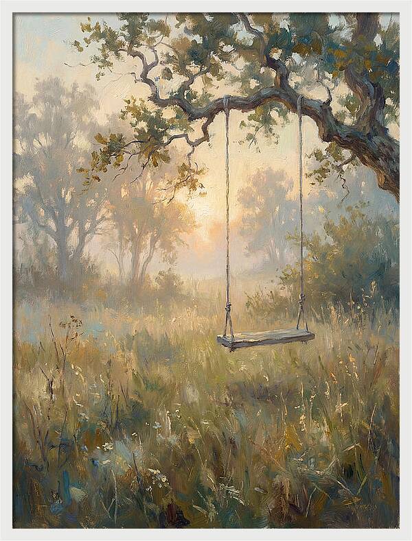 Old Swing In A Misty Meadow