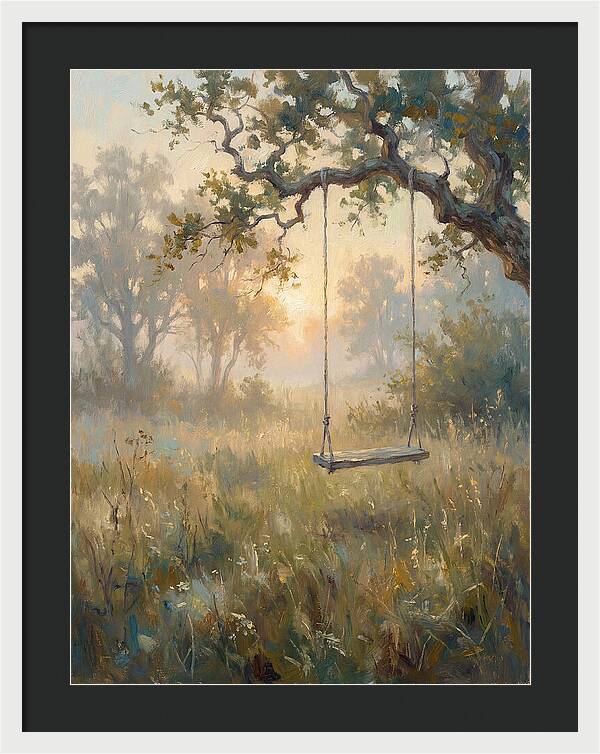 Old Swing In A Misty Meadow