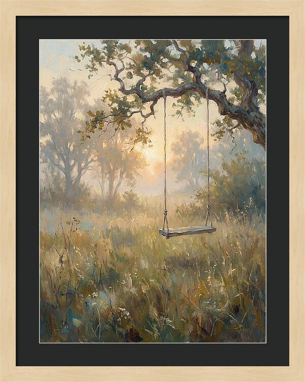 Old Swing In A Misty Meadow