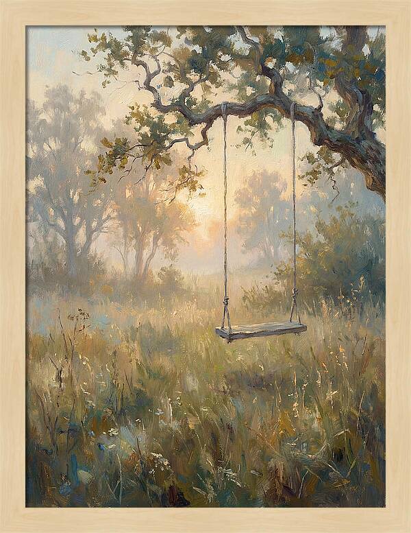 Old Swing In A Misty Meadow