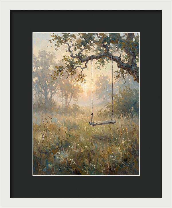 Old Swing In A Misty Meadow