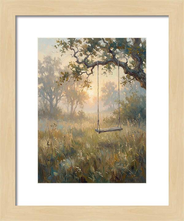 Old Swing In A Misty Meadow