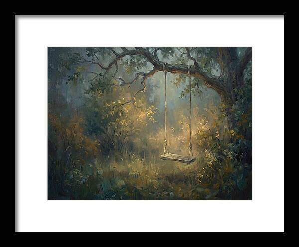 Old Swing In Forest