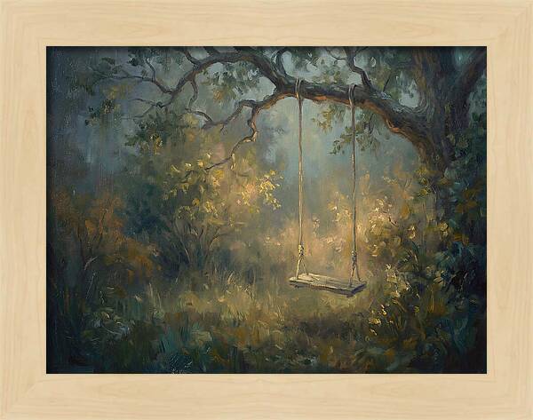 Old Swing In Forest