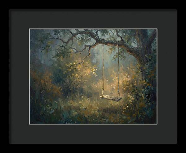Old Swing In Forest